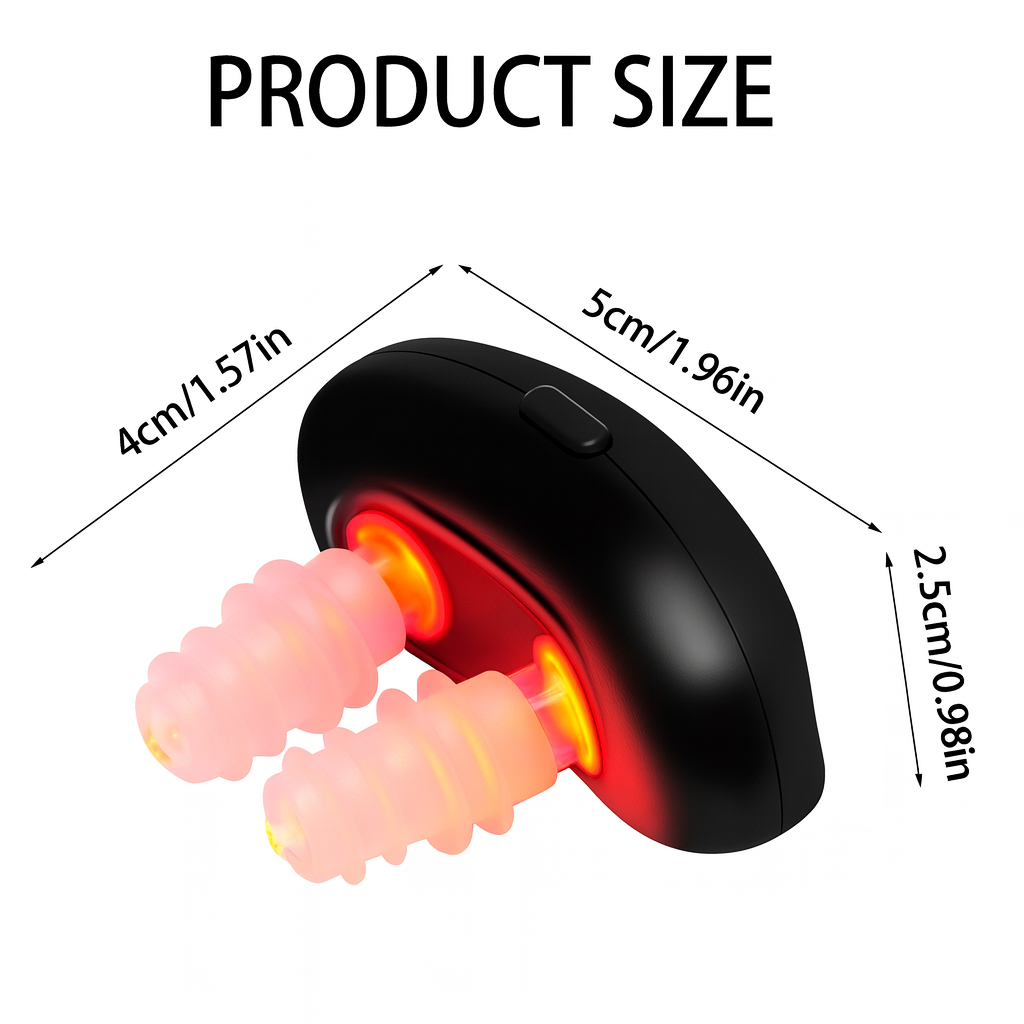 Appareil de Thérapie Nasale à Lumière Rouge Sans Fil — Dispositif à Basse Impulsion pour Améliorer la Ventilation Nasale et Soulager la Rhinite
