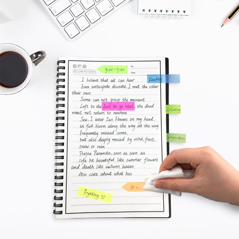 نوت بوك ذكي قابل لإعادة الاستخدام مع أقلام ذكية قابلة للمسح