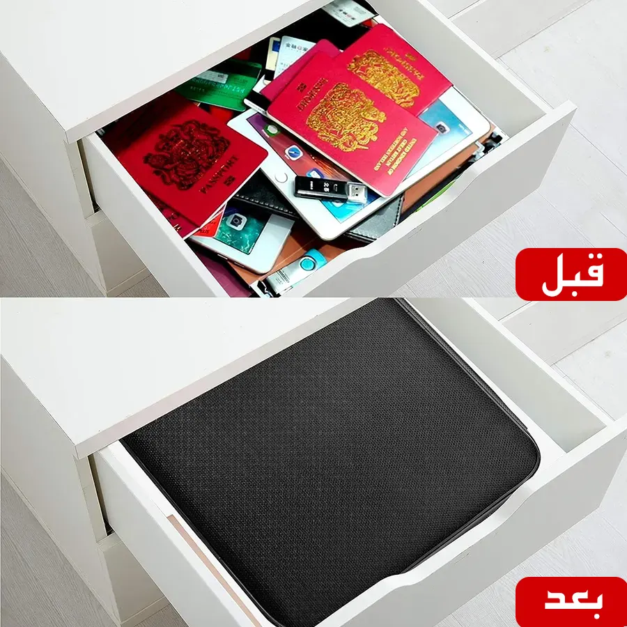 حقيبة الوثائق الآمنة مقاومة للحرائق والماء والرطوبة مع قفل