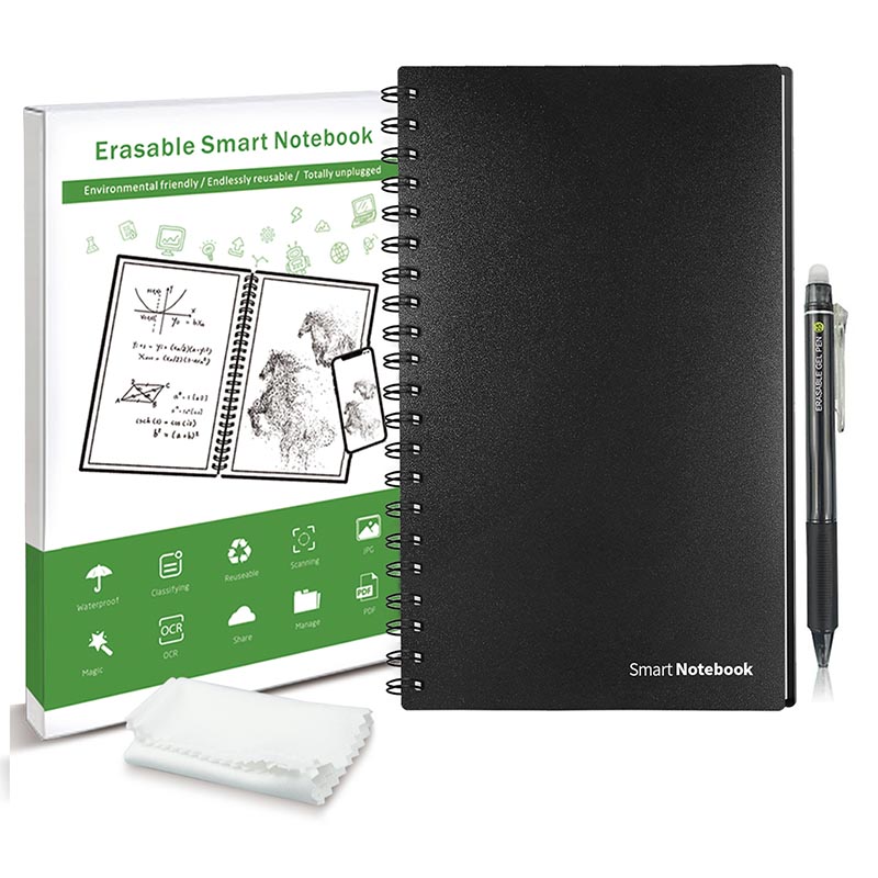 نوت بوك ذكي قابل لإعادة الاستخدام مع أقلام ذكية قابلة للمسح