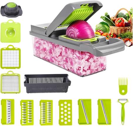 قطّاعة خضروات 14 في 1 – سحر المطبخ في يديك