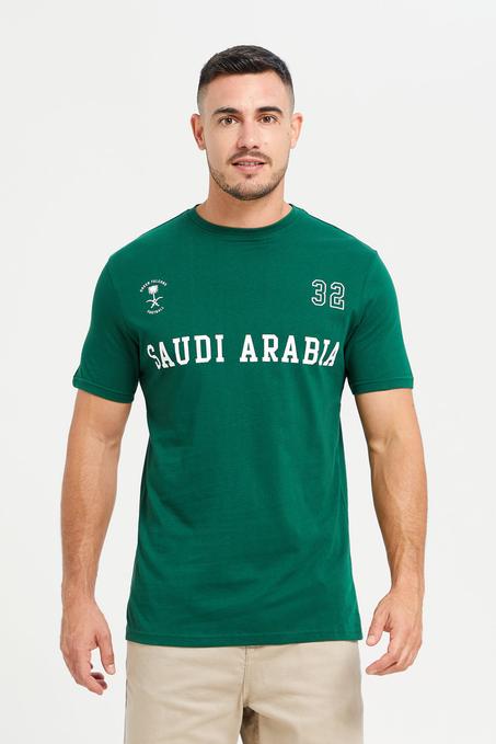 Men Green KSA National Day T-Shirt