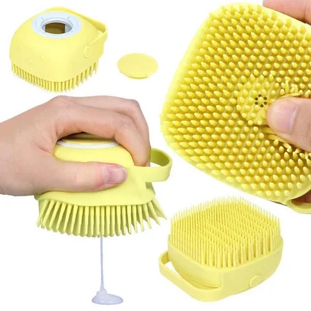 Brosse de bain de massage en Silicone souple pour nettoyage