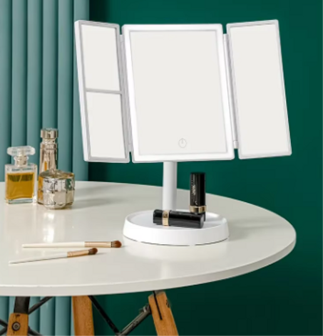 مرآة المكياج القابلة للطي