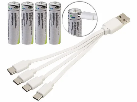 Ces piles rechargeables qui se rechargent en USB-C ! 📍