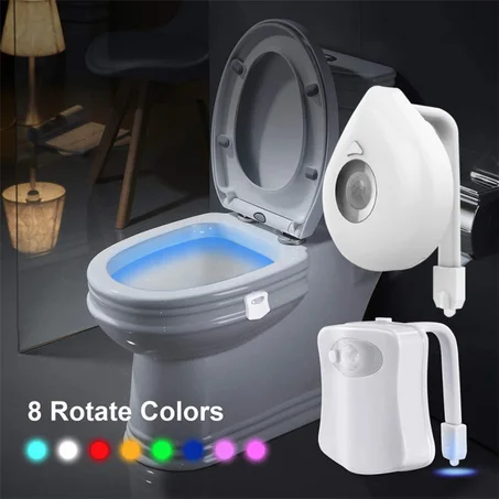 Toilet Decorative Light Waterproof Motion Sensor Bathroom Night Light