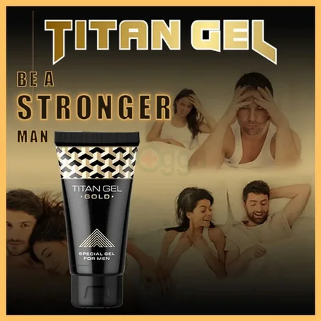 100% Original Gel d'agrandissement du pénis Titan Gel - Or/Rouge (225)