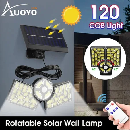 Lampe LED solaire d'extérieur, étanche