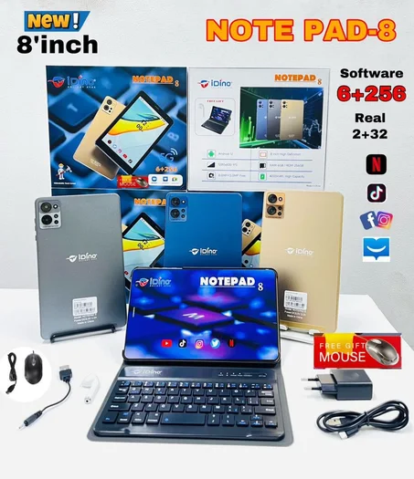Idino Super Tablette - Note Pad 8 / 6GB / 256 GB   TAB 24
