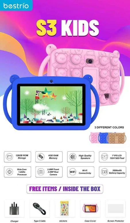 Tablette pour enfants Bestrio S3