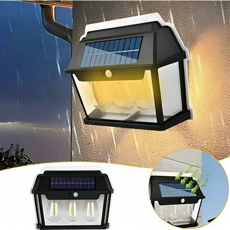 Solar Wall Triple LED Lamp - (HW 999-3W)