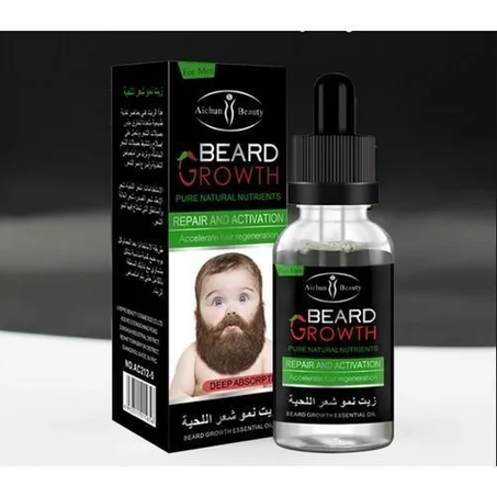 Beard Growth Huile Essentielle Pour La Pousse Plus Rapide Des Barbes. - 30ml