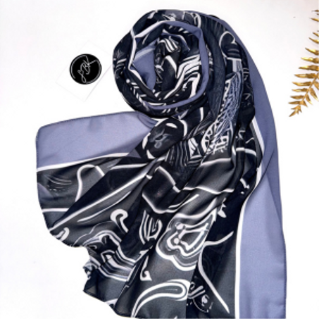 Châle en Crêpe « HONNY »