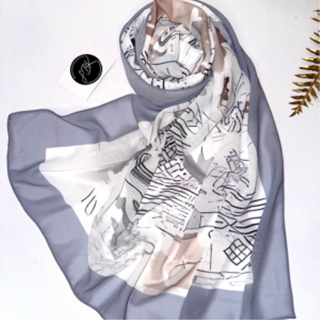 Châles en Crêpe « CIEL »