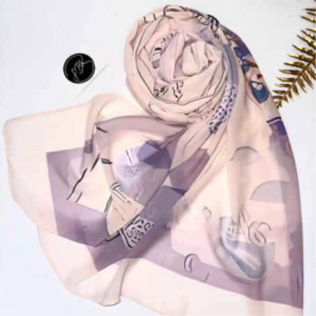 Châles en Crêpe « PINK »