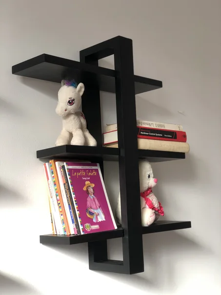 étagère en bois réglable