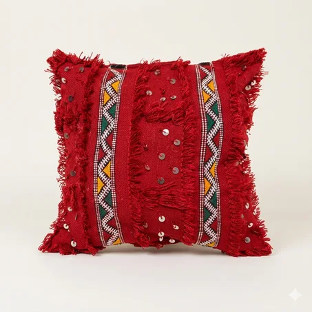 عرض خاص 🔥 4 وسائد بالمزون تقليدية 30cm x 30cm  بـ 350 درهم فقط!