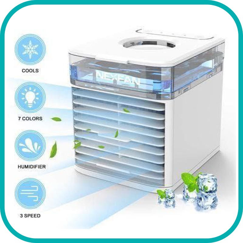 NEXFAN مكيف هواء محمول صغير للاستخدام في المنزل والمكتب والسيارة