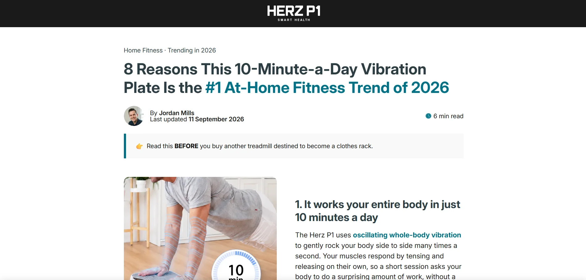 Herz P1 Vibration Plate