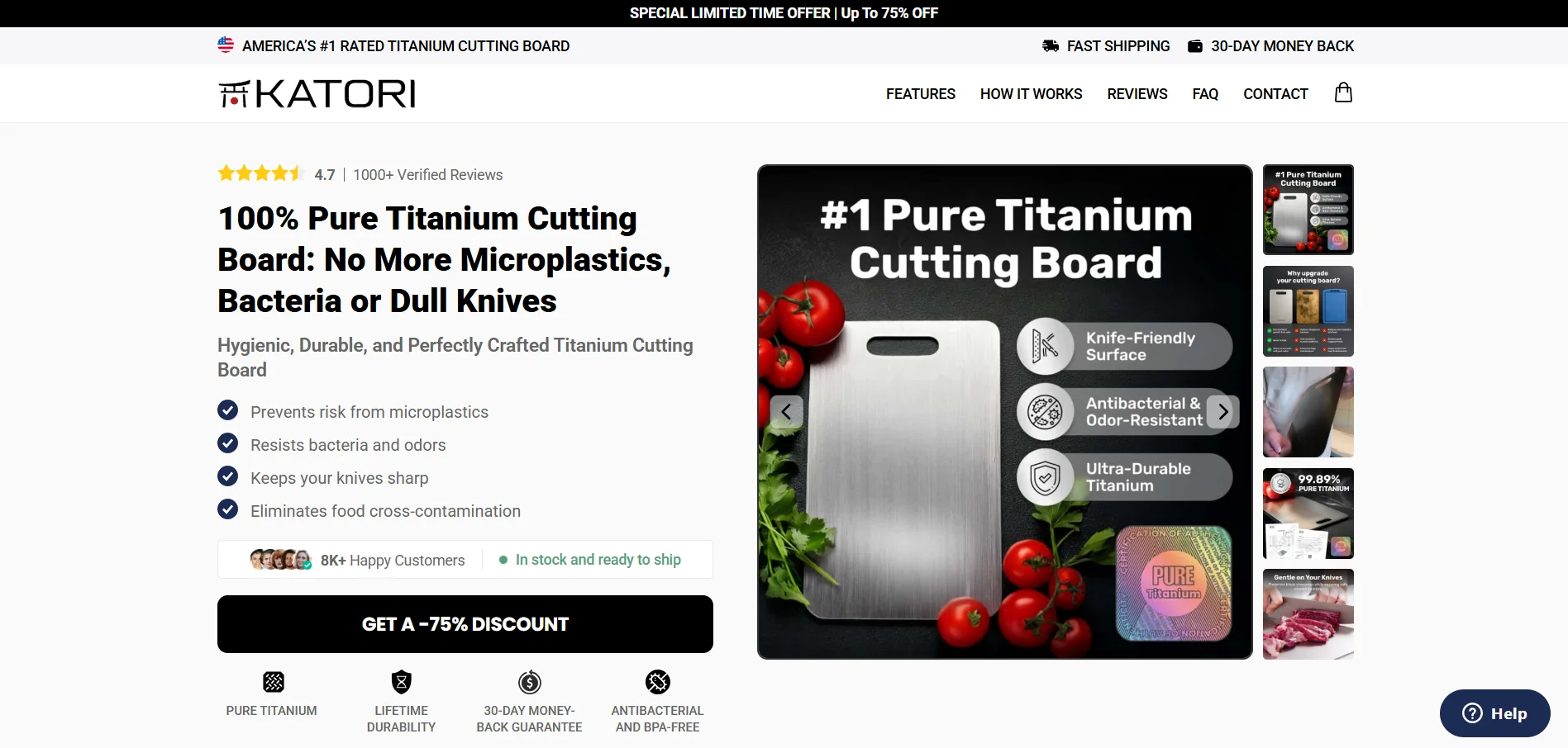 Titanium Cutting Board