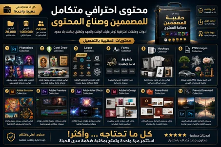 حقيبة المصممين وصناع المحتوى