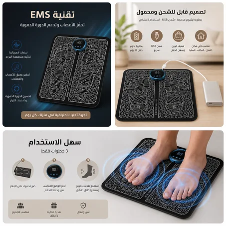 إي إم إس. لتدليك القدمين