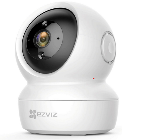 ازفيز كاميرا مراقبة داخلية عالية الدقة قابلة للدوران بخاصية الاتصال بشبكة الواي فاي C6N - ابيض، لاسلكي