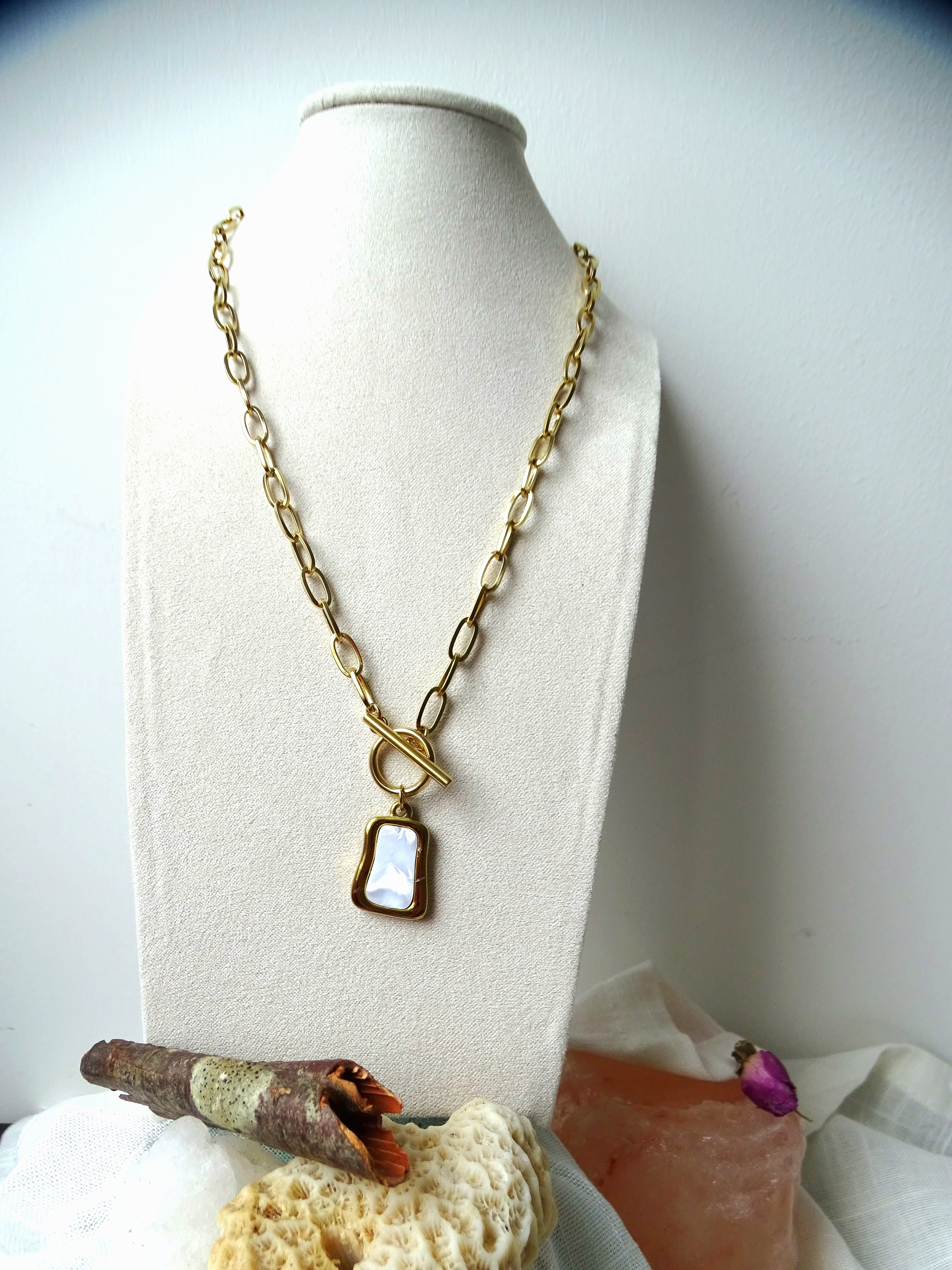 Collier rectangulaire _ acier inoxydable