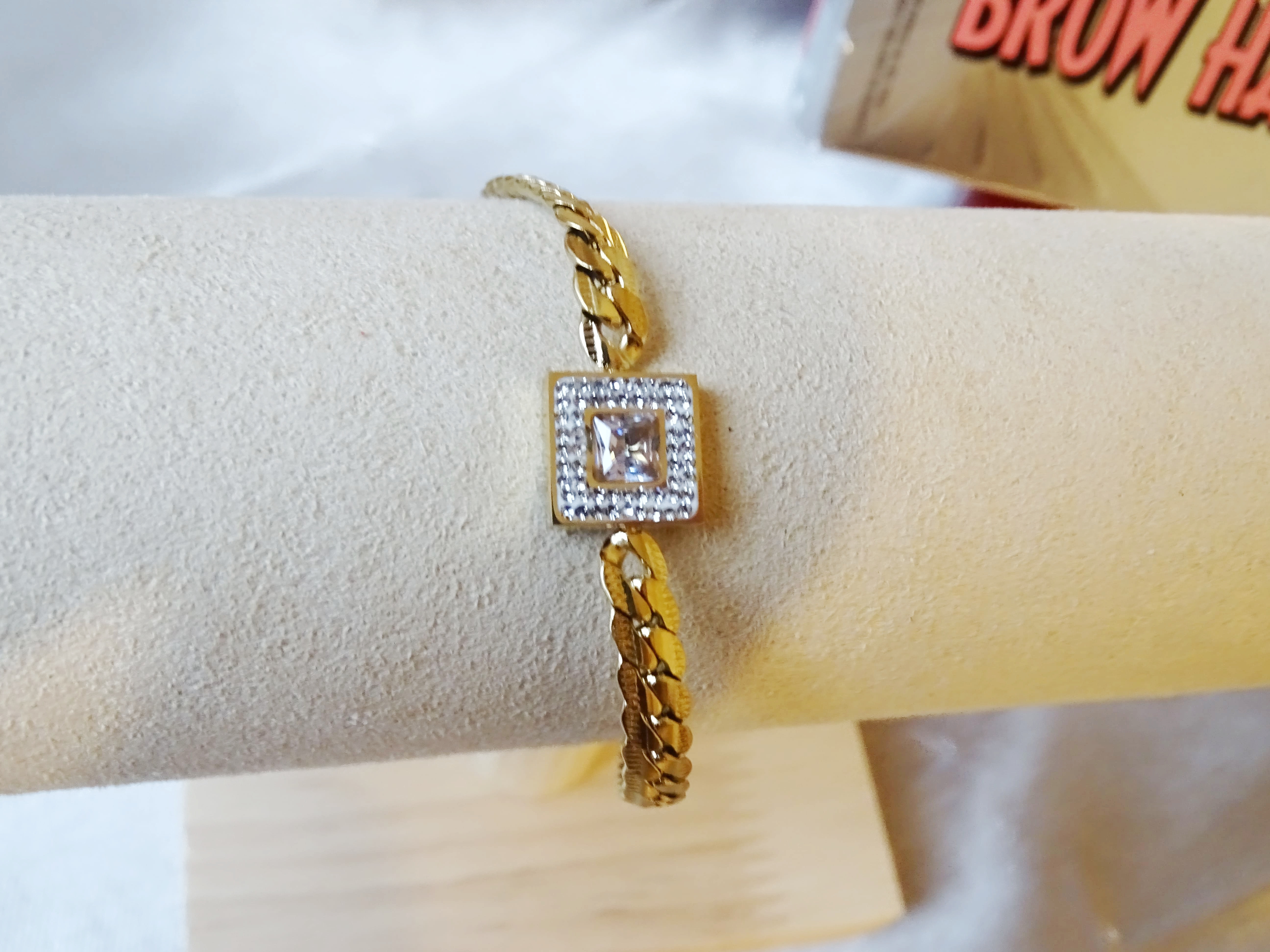 Bracelet carre _acier inoxydable