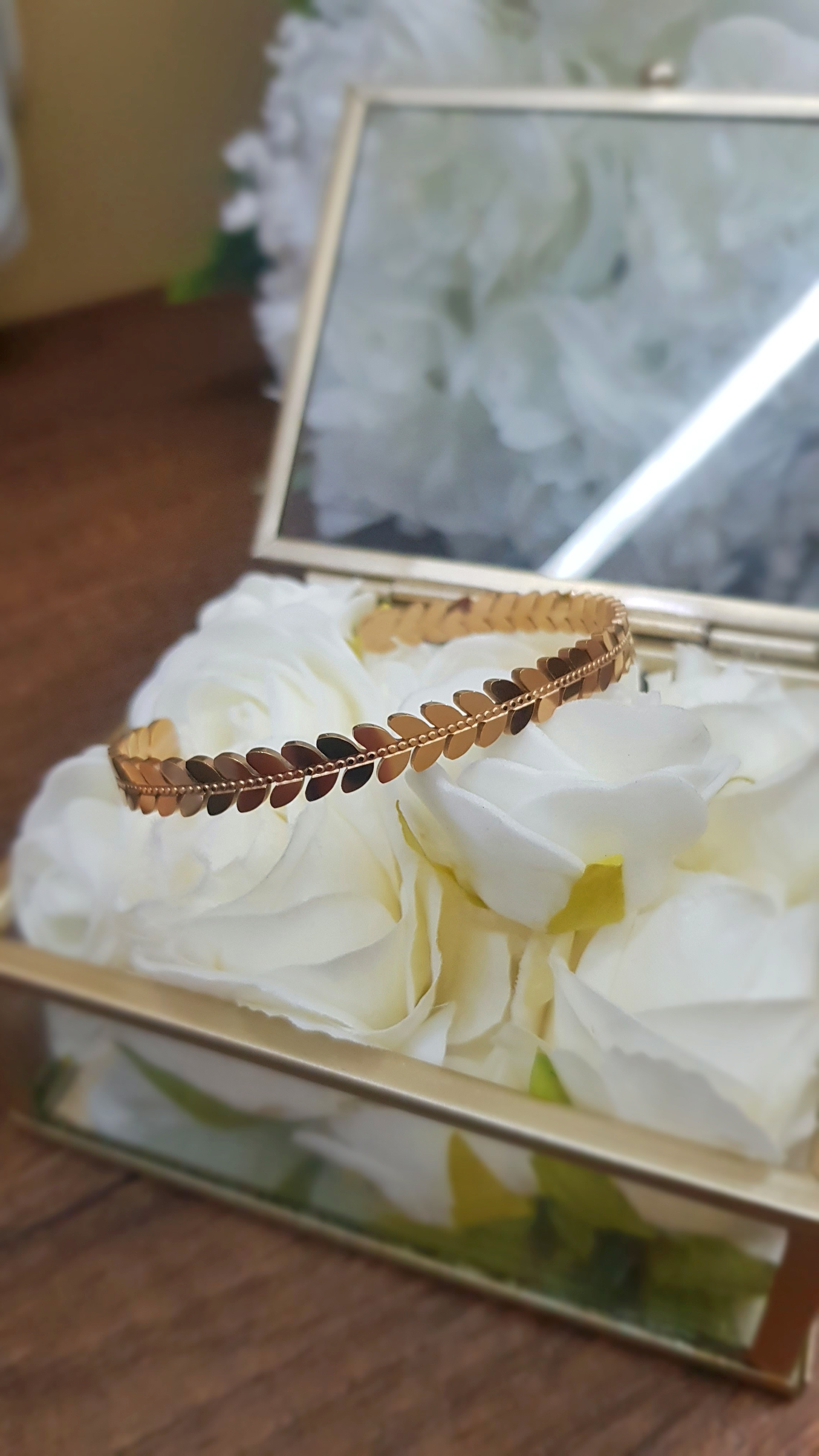 Bracelet Plantes _ acier inoxydable