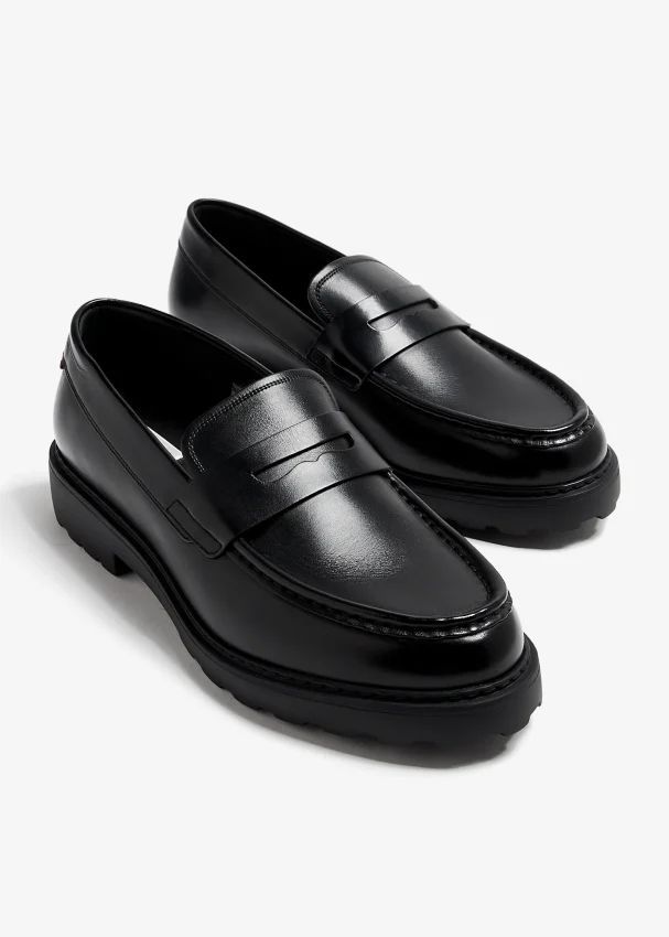 Chaussures Derby homme en cuir noir de luxe
