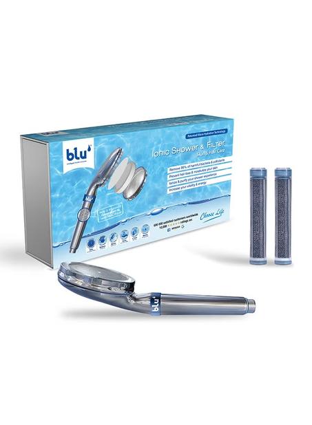 فلتر دش محمول ورأس دش للعناية بالبشرة والشعر – يزيل الكلور والملوثات الضارة، يمنع تساقط الشعر ويرطب البشرة – مطلي بالكروم