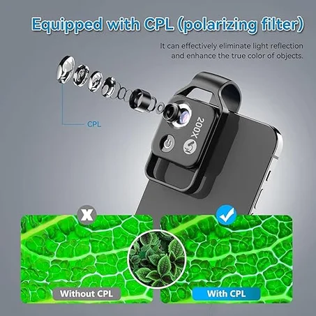 عدسة مجهر قابلة للتكبير 200X