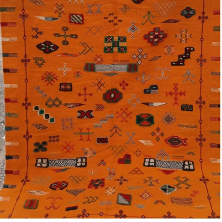Tapi Kilim berbère tissé broudé