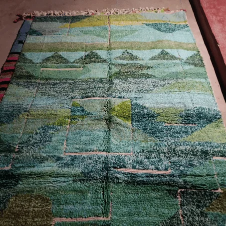 Tapis berbère tissé et noué