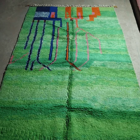 Tapis bérbère tissé et noué