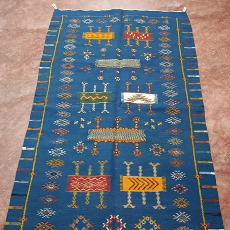 Tapi Kilim bérbère tissé broudé