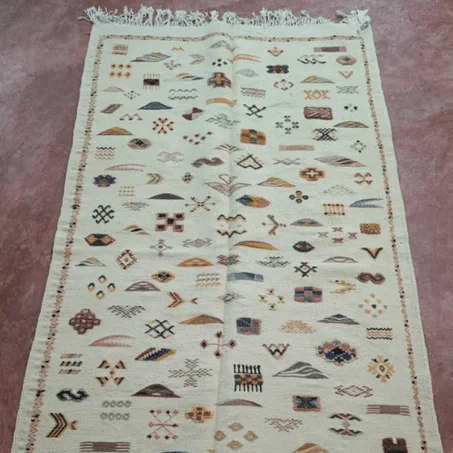 Tapi Kilim bérbère tissé broudé