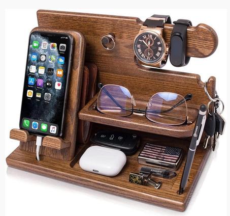 منظم الاكسسوارات الخشبي