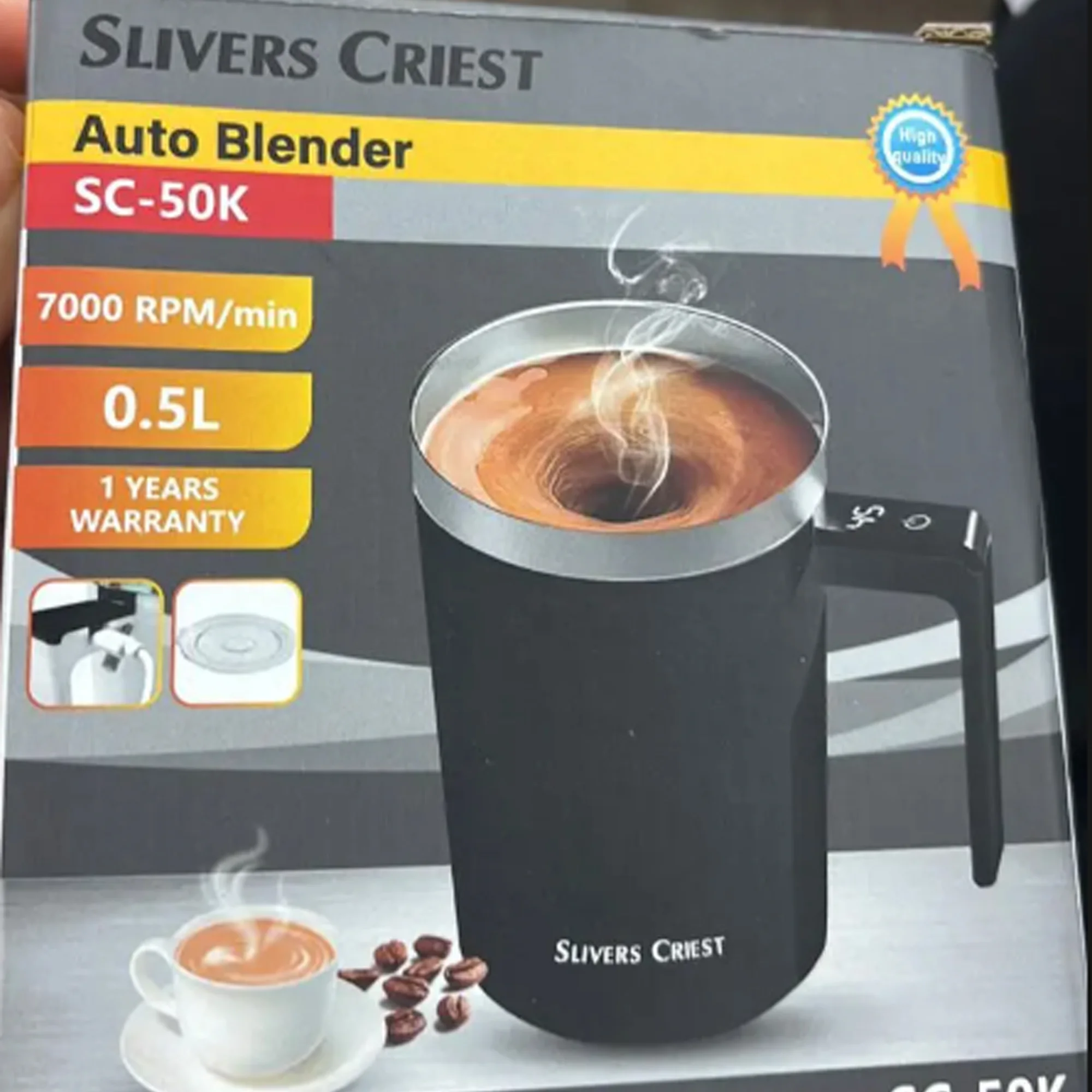 "ريّح بالك واضبط الكيف.. الكوب الخلاط المحمول (سيلفر كريست) يجهز قهوتك بثواني!"