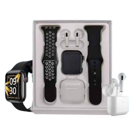 Pack Smart watch Pro Max série 8 écouteur Bluetooth 2 bracelet selicon