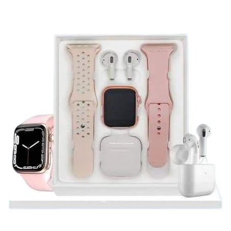 pack Smart Watsh pro Max série 8  écouteur Bluetooth 2 bracelet selicon