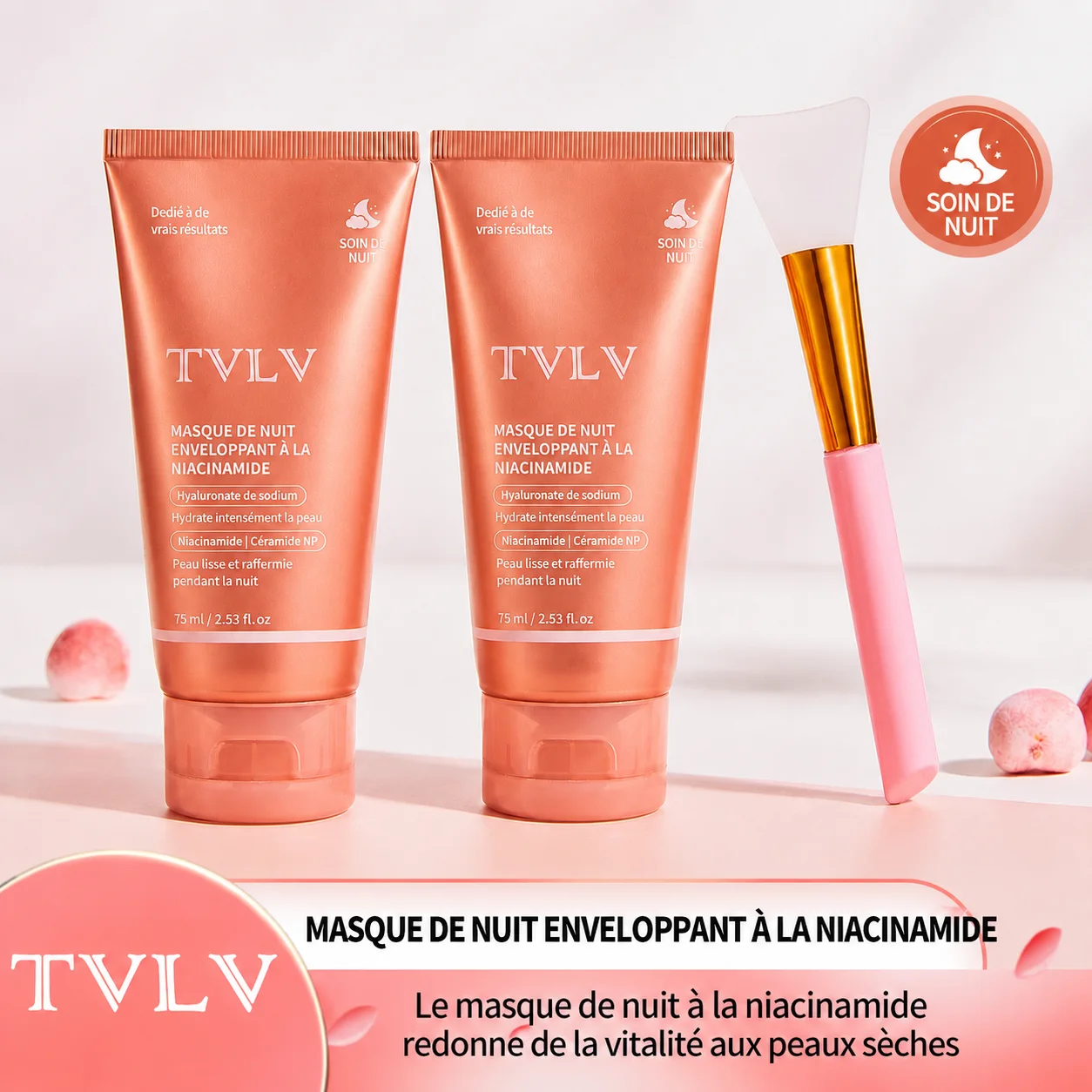 Masque de Nuit Film au Collagène & Niacinamide – L'Effet 