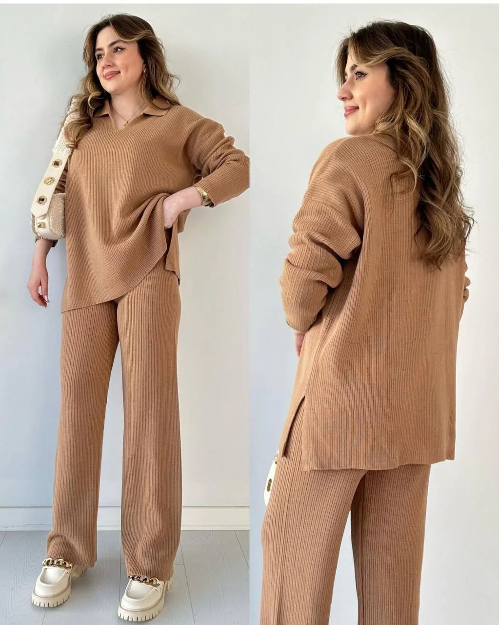 ✨ طقم شتوي نسائي أنيق (قطعتين) ✨