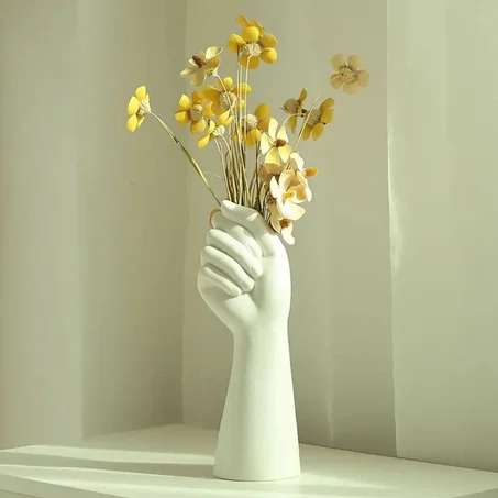 Modern Ceramic Flower Vase – Minimalist Decorative Planter for Home & Office