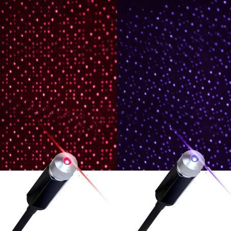 جهاز عرض ضوء ليلي USB بتصميم سماء مليئة بالنجوم، قابل للتعديل