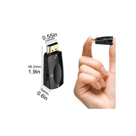 HDMI VGA Converter Male To Famale Converter Adapter 3.5mm Jack Audio HD 1080P
