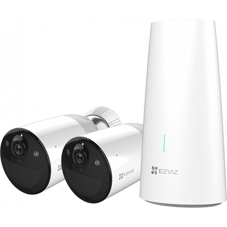 NOUVELLE GENERATION WIFI SMART CAMERA DE SURVEILLENCE  EZVIZ BC1-B2 WI-FI BATTERY POWERED 2-CAMERA KIT