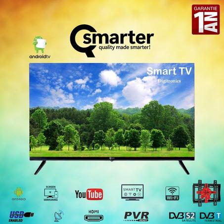 32" Smart TV HD - Récepteur Intégré - Garantie 1 An + Support Mural + 1ans iptv------