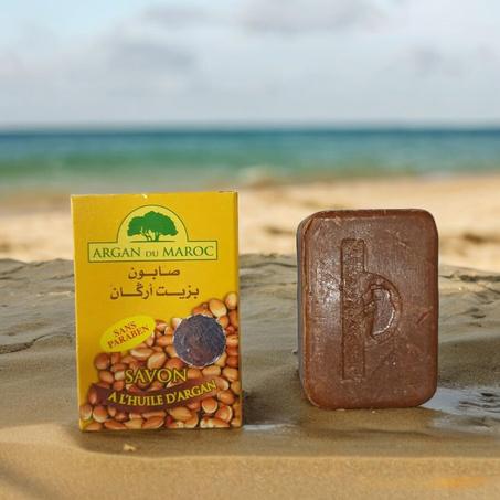 صابون أرغان دو المغرب بزيت الأرغان للوجه والجسم طبيعي 100%